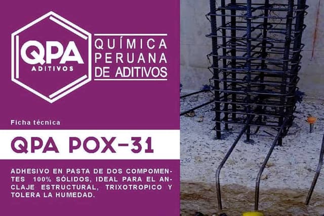 QPA POX-31 ANCLAJE QUIMICO